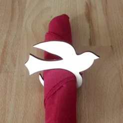 Holz-Serviettenring Taube