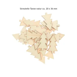 Holzstreu Tanne natur Weihnachtsdeko
