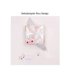 Holzstreuer Rentier weiß