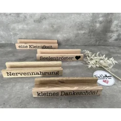 Holzverpackung mit Aufdruck, Geschenkverpackung, Seelentröster, Kleinigkeit, Nervennahrung, kleines Dankeschön, Schokola