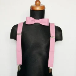 Hosenträger mit Fliege Weinrot Kinderhosenträger, einfarbig, Kinderhosenträger, Babyhosenträger, Hosenträger Kinder, Fliege, verstellbar