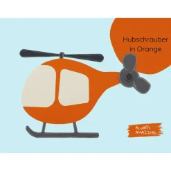 Hubschrauber Einladungskarte Bastelset | Bastelset Kinder | Einladungskarte Kindergeburtstag | Bastelsets | Helikopter