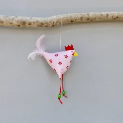 Huhn, Osterdeko, 1 St. Stoffhuhn, Oster-Hühnchen