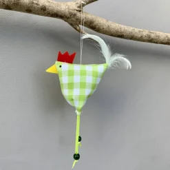 Huhn, Osterdeko, 1 St. Stoffhuhn, Oster-Hühnchen