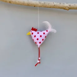 Huhn, Osterdeko, 1 St. Stoffhuhn, Oster-Hühnchen