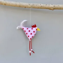 Huhn, Osterdeko, 1 St. Stoffhuhn, Oster-Hühnchen