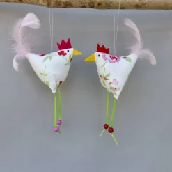 Huhn, Osterdeko, 1 St. Stoffhuhn, Oster-Hühnchen