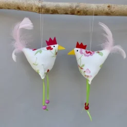Huhn, Osterdeko, 1 St. Stoffhuhn, Oster-Hühnchen