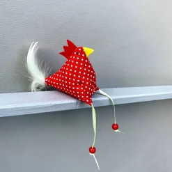 Huhn, Osterdeko, 1 St. Stoffhuhn, Oster-Hühnchen