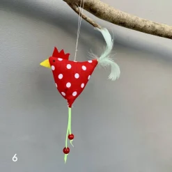 Huhn, Osterdeko, 1 St. Stoffhuhn, Oster-Hühnchen