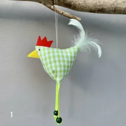 Huhn, Osterdeko, 1 St. Stoffhuhn, Oster-Hühnchen