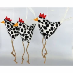 Huhn, Osterdeko, Deko Kuh-Dalmatiner-Henne