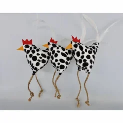 Huhn, Osterdeko, Deko Kuh-Dalmatiner-Henne