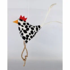 Huhn, Osterdeko, Deko Kuh-Dalmatiner-Henne