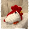 Huhn/Henne in liebevoller Handarbeit hergestellt mit vielen Details - ca. 12 cm hoch - gehäkelt!