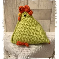 Huhn/Henne in liebevoller Handarbeit hergestellt mit vielen Details - ca. 17 cm hoch - gehäkelt!