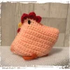 Huhn/Henne in liebevoller Handarbeit hergestellt mit vielen Details - ca. 13 cm hoch - gehäkelt!