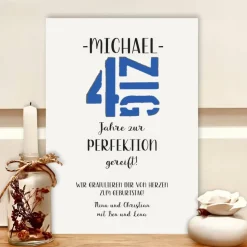 Humorvolles Geldgeschenk zum 40. Geburtstag personalisiert im Bilderrahmem