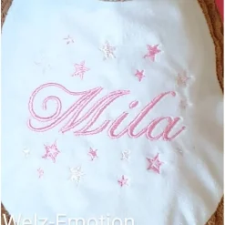 Hund - Kuscheltier individuell bestickt zur Geburt, Taufe, Geburtstag oder weiteren Anlässe