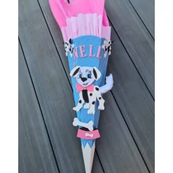 Hund Dalmatiner Schultüte Zuckertüte als DIY Set oder in handarbeit hergestellt-personalisiert, individuell