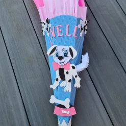 Hund Dalmatiner Schultüte Zuckertüte als DIY Set oder in handarbeit hergestellt-personalisiert, individuell