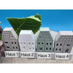 Häusersteckerchen Pastell – Handgemachte Deko zum Kombinieren & Sammeln