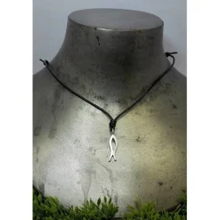 Ichthys M, Christenfisch, Anhänger Silber 925, christliches Erkennungszeichen zur Konfirmation, Kommunion, Firmung