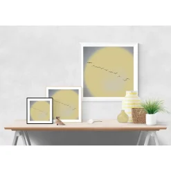 Illustration "Flug in den Sommer" // Kraniche Vögel Sonne // Grau Gelb // Geschenke für Sie // Geschenke für Ihn // 3 Größen