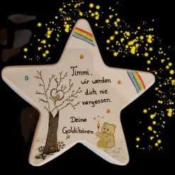 In unseren Herzen lebst du weiter - Goldbärchen als ewige Erinnerung