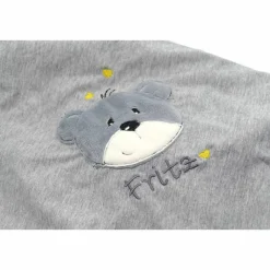 Individuelle Babydecke Teddygesicht Bärengesicht mit gestickem Wunschnamen - Kindergarten - Wunschdecke - Schmusedecke mit Namen