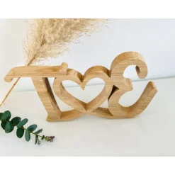 Individuelle Initialien aus massivem Eichenholz zur Hochzeit, Deko oder als Geschenkidee