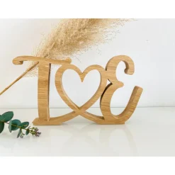 Individuelle Initialien aus massivem Eichenholz zur Hochzeit, Deko oder als Geschenkidee