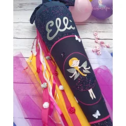 Individuelle Schultüte aus Stoff - Handgefertigt nach Wunsch - Inklusive Rohling & optionalem Kissen