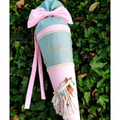 Individuelle Schultüte aus Stoff - Handgefertigt nach Wunsch - Inklusive Rohling & optionalem Kissen