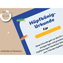 Individuelle Urkunden als Mitgebsel für Kindergeburtstag in der Trampolinhalle - Trampolin