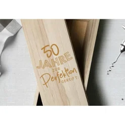 Individuelle Weinbox mit Gravur | Geschenkidee zum Geburtstag