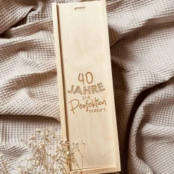 Individuelle Weinbox mit Gravur | Geschenkidee zum Geburtstag