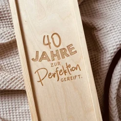 Individuelle Weinbox mit Gravur | Geschenkidee zum Geburtstag