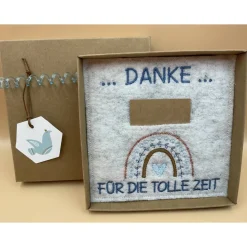 Jahresabschluss Geschenk Kita  Kindergarten  Schule  Kurs  Ferienlager Schriftfarbe Jeans