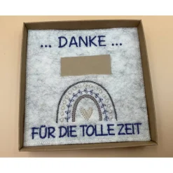 Jahresabschluss Geschenk Kita  Kindergarten  Schule  Kurs  Ferienlager Schriftfarbe Blau