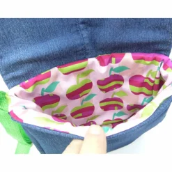 Jeanstasche, KiGa-Tasche,  Hase,  Kaninchen, Unikat hessmade