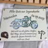 Jugendweihe, Geldgeschenk, Geschenk, personalisiert, Geld, Motorrad, Junge, Geldkarte, Holz, Geldfach, Geldgutschein, Ho