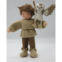 Junge mit Eule - Jahreszeitentisch - Blumenkinder -Waldorf - Art.Nr. HE16