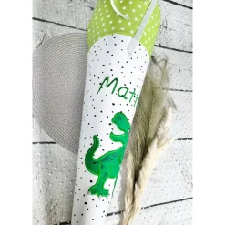 Jungen Schultüte Dino Dinosaurier aus Stoff 70 cm