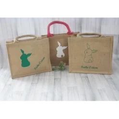 Jute Tasche Ostern Ostertasche Geschenk personalisiert
