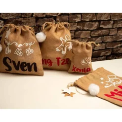 Jutesack Weihnachten Geschenk Sackerl Nikolaus Sackerl mit Name