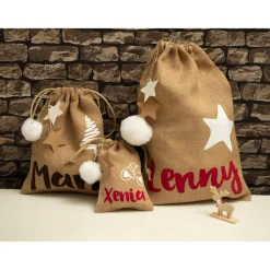 Jutesack Weihnachten Geschenk Sackerl Nikolaus Sackerl mit Name