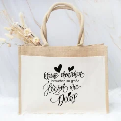 Jute-Tasche Abschiedsgeschenk Erzieherin Kita Kindergarten