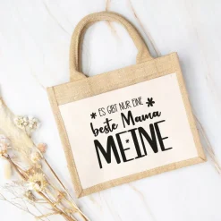 Jute-Tasche für Mama zum Muttertag – Geschenkidee für die beste Mama