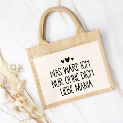 Jutetasche Mama – liebevolles Geschenk zum Muttertag für die beste Mama der Welt
